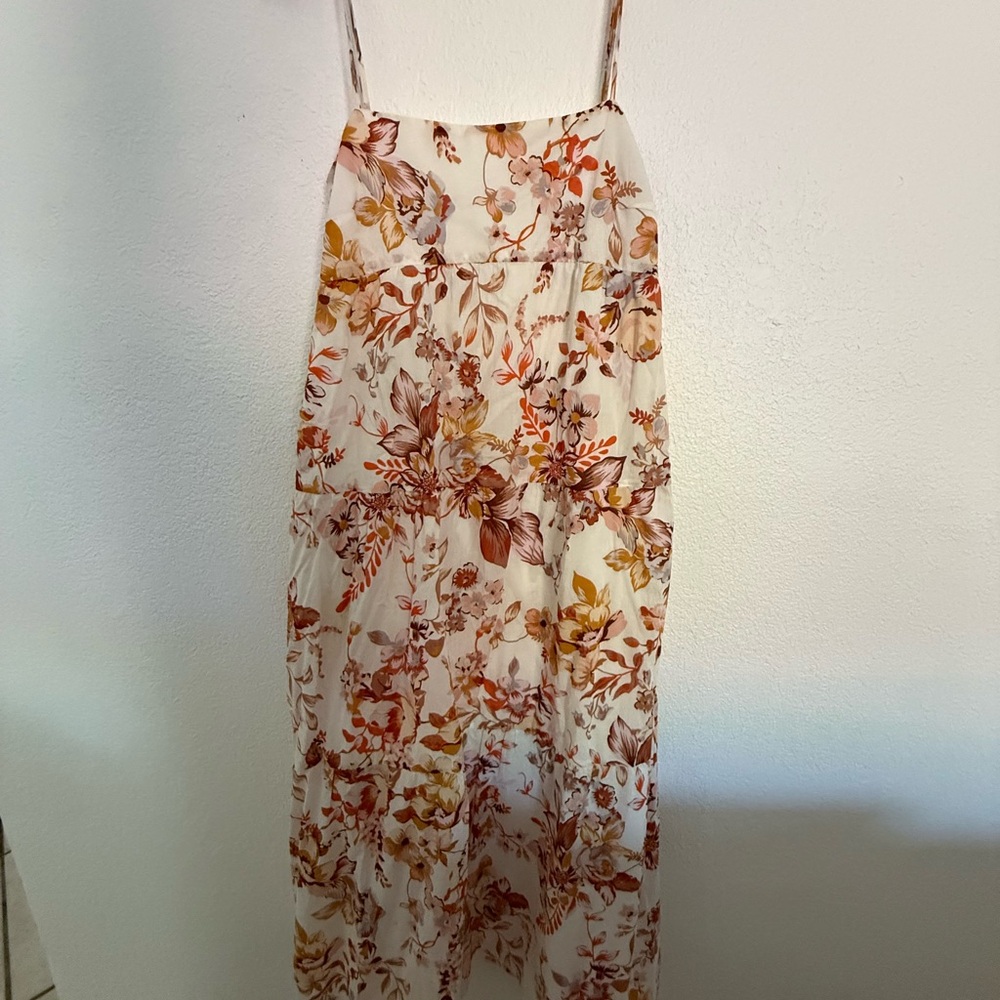 Bardot Cream and Brown Floral Dress